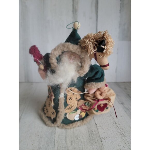 Unique Santa clause green cloak pony gifts xmas home decor - Picture 1 of 9